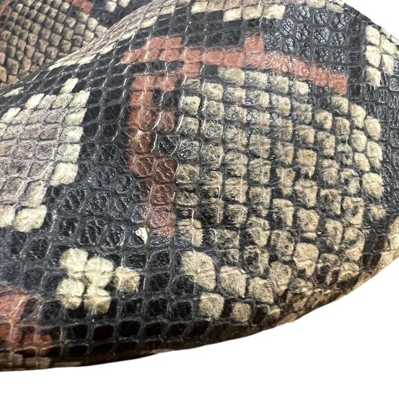 Madewell Remi Slides Snakeskin Print Pointed Toe Mules Flat Loafers Shoes Size 9 - Picture 4 of 11
